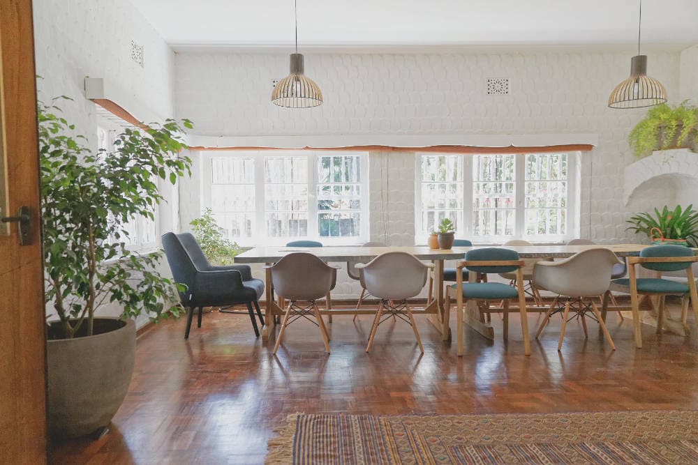 Shared work space at coworking space in Nairobi